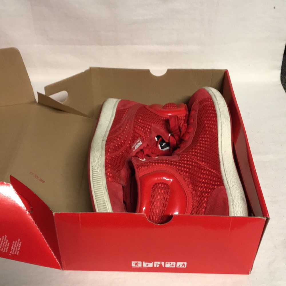 Mens Puma First Round Mesh High Risk Red-High Risk Red Size 13 - Picture 9 of 10